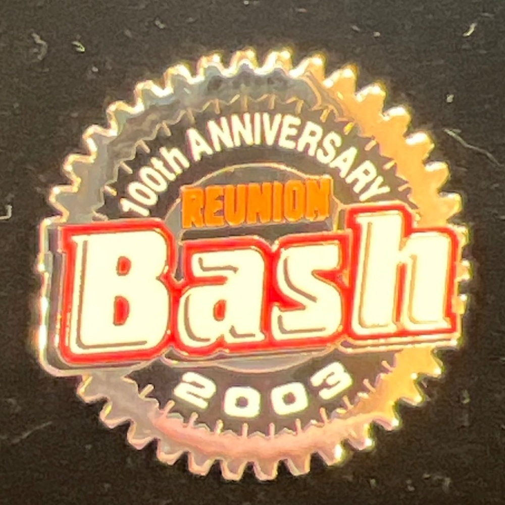 Harley-Davidson 100th Anniversary Reunion Bash 2003 Pin Leather Vest Motorcycle